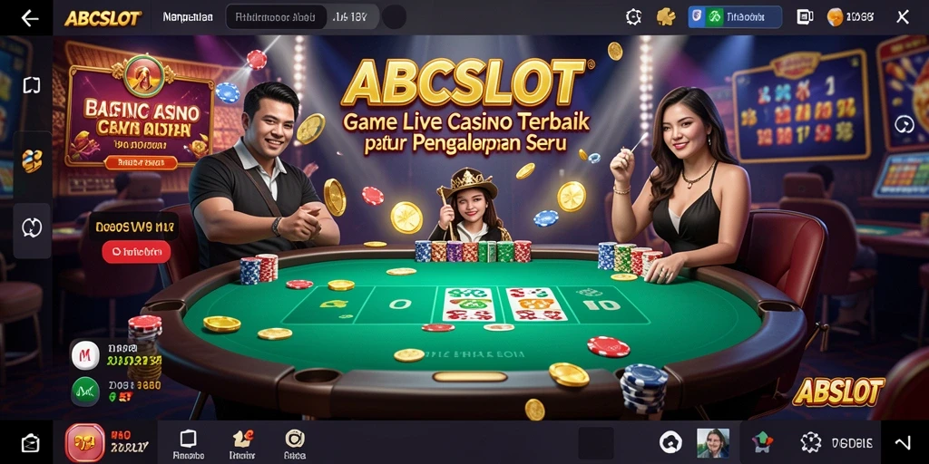 Gameplay seru dalam ABCSLOT Live Casino dengan dealer langsung.