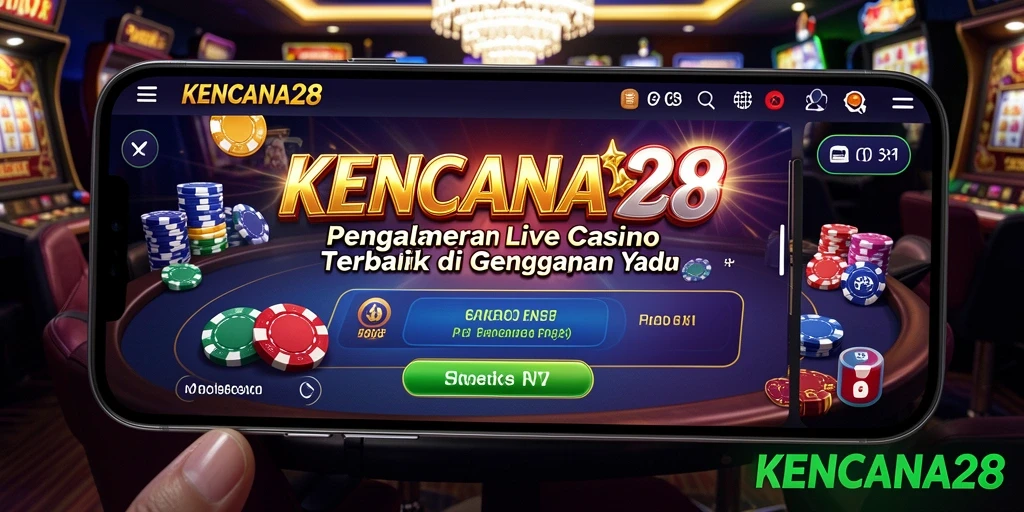 Tampilan gameplay Live Casino KENCANA28 dengan dealer langsung yang profesional.