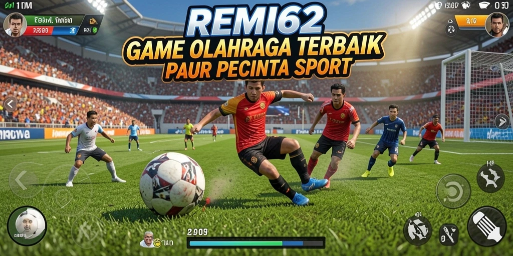 Tangkapan layar <strong>REMI62</strong> menampilkan aksi menegangkan dalam pertandingan olahraga.