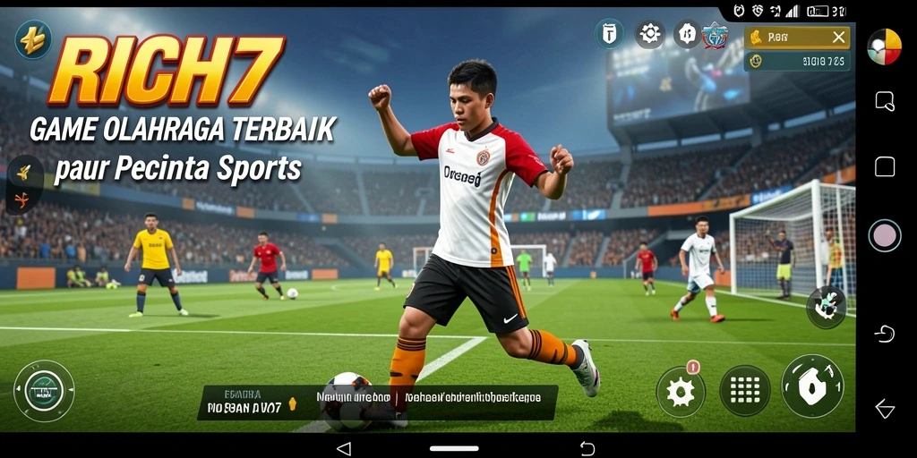 Tampilan menarik gameplay <strong>RICH7</strong> yang menampilkan aksi olahraga yang mendebarkan.