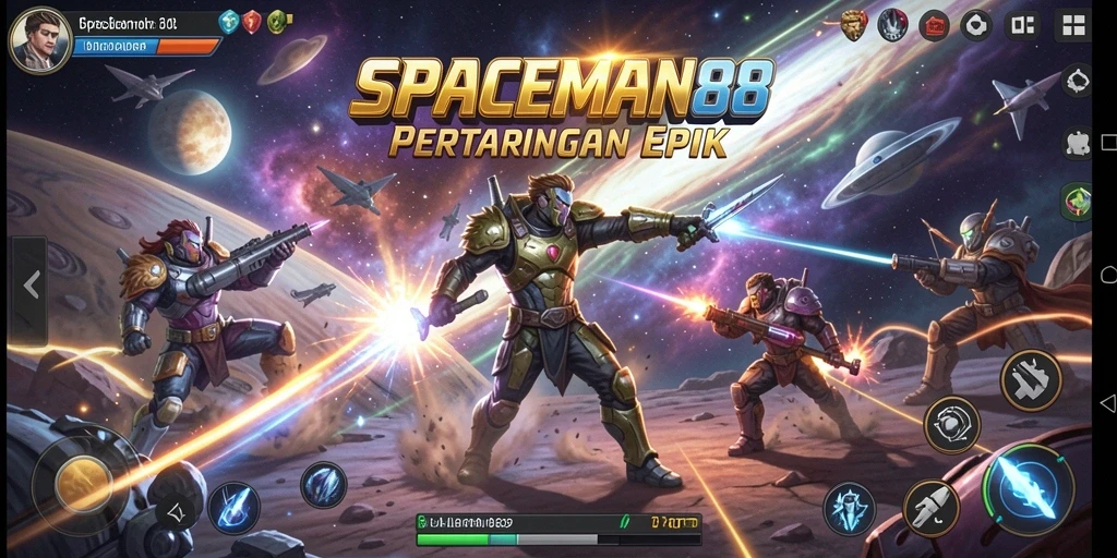 Screenshot gameplay SPACEMAN88 yang menarik dengan aksi Battle Royale.