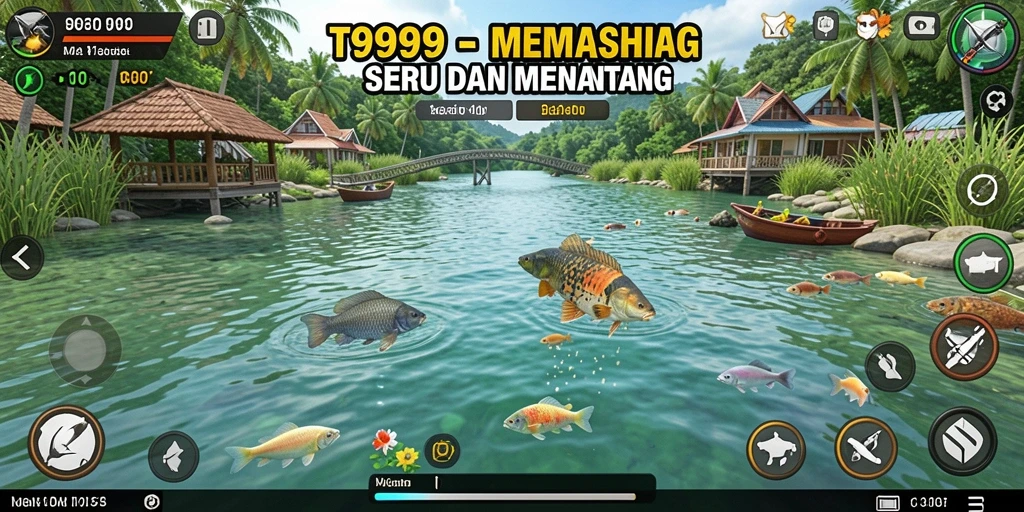 Tangkapan ikan yang menakjubkan dalam T9999 ditampilkan di gameplay.