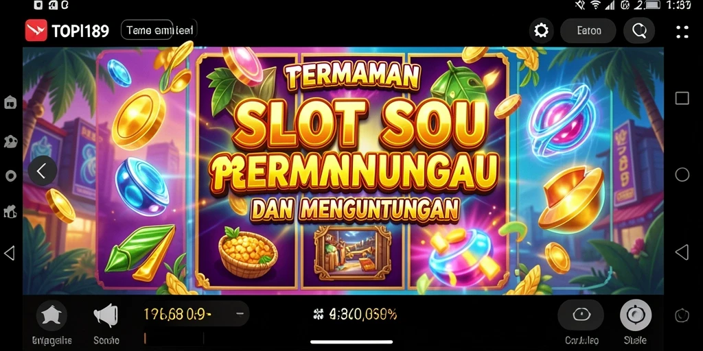 Screenshot gameplay TOPI189 yang memperlihatkan keseruan bermain slot.