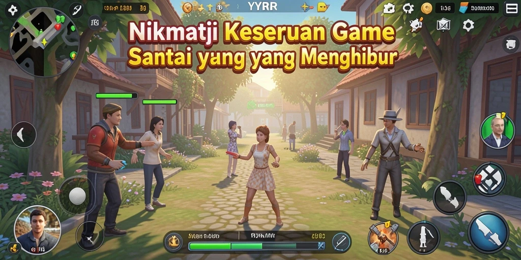 Tampilan gameplay menarik dari YYRR yang menyenangkan.